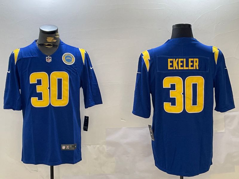 Men Los Angeles Chargers #30 Ekeler Blue Second generation 2024 Nike Limited NFL Jersey style 2->los angeles chargers->NFL Jersey